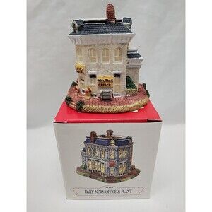 The Americana Collection Daily News Office & Plant Ceramic Figure 3"